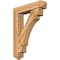 Ekena Millwork Merced Arts and Crafts Rough Sawn Bracket w/ Offset Brace, Western Red Cedar, 8"W x 36"D x 48"H BKT0806X36X48MRC03RWR - alternate 1